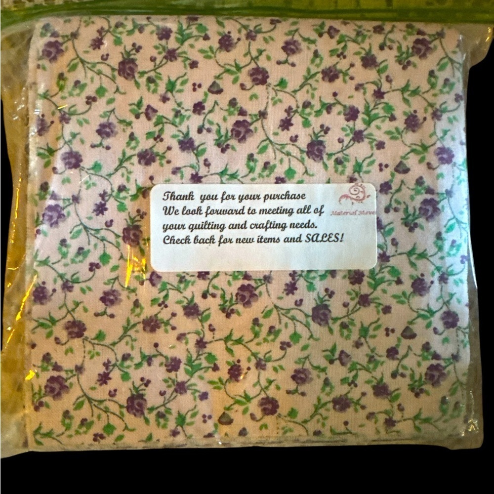 Quilting Misc 5” x 5” floral print Quilting Squares MIN 150 squares